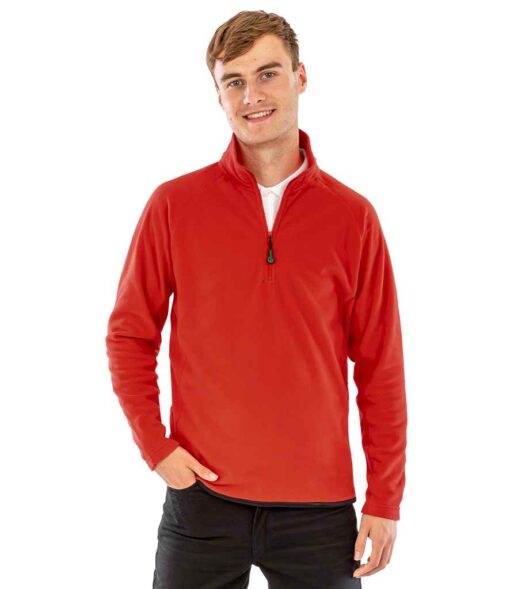 (product) Result Genuine Recycled Zip Neck Micro Fleece