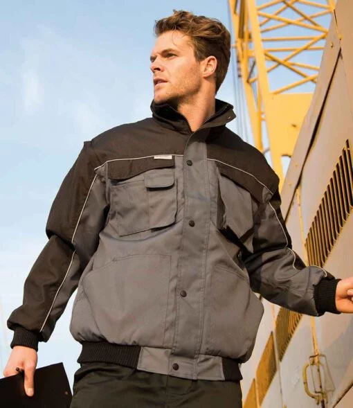 (product) Result Work-Guard Zip Sleeve Heavy Duty Jacket