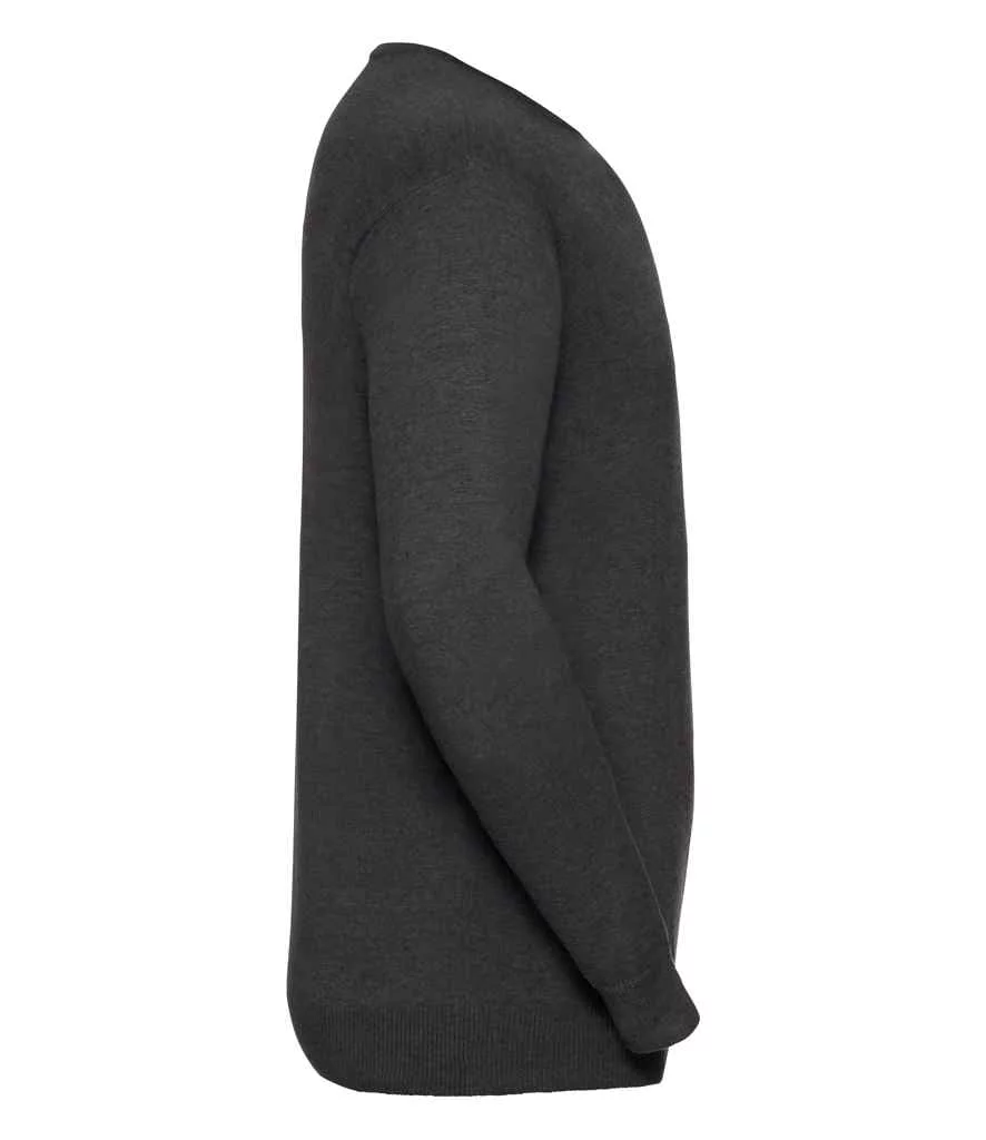 Russell Collection Cotton Acrylic Crew Neck Sweater