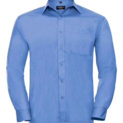 Russell Collection Long Sleeve Easy Care Poplin Shirt