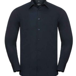 Russell Collection Long Sleeve Tailored Poplin Shirt