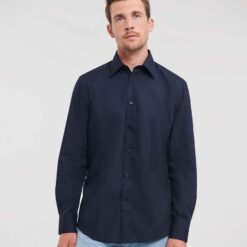 Russell Collection Long Sleeve Tailored Poplin Shirt