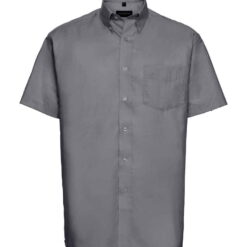 Russell Collection Short Sleeve Easy Care Oxford Shirt