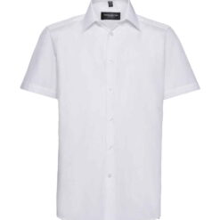 Russell Collection Short Sleeve Tailored Poplin Shirt