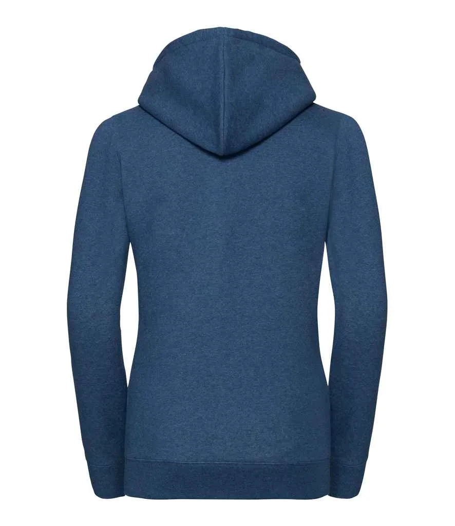 Russell Ladies Authentic Melange Zip Hoodie