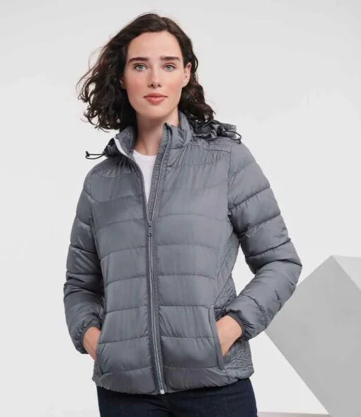 Russell Ladies Hooded Nano Padded Jacket