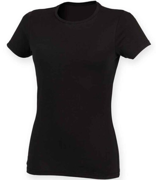 Black Tee Front View