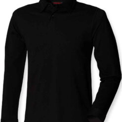 Long Sleeve Stretch Polo Shirt