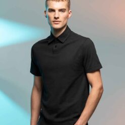 Men Stretch Piqué Polo Shirt Front