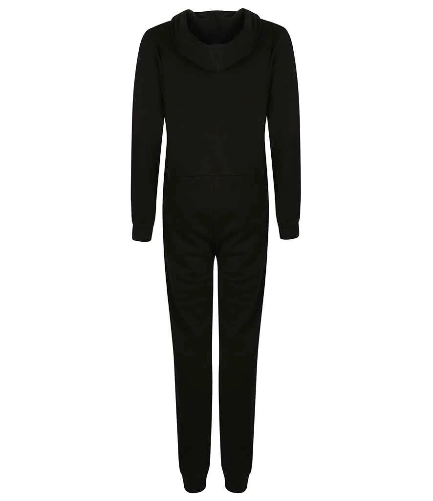 Unisex Black Onesie - Back View