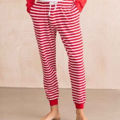 Red Stripe PJ Bottoms Front 2