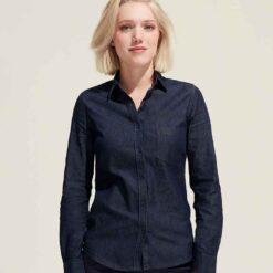 SOL'S Ladies Barry Long Sleeve Denim Shirt