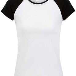 SOL'S Ladies Milky Contrast Baseball T-Shirt