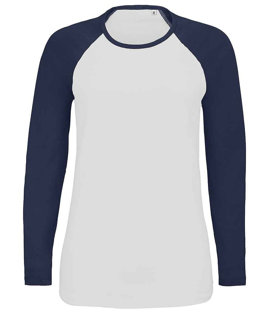 SOL'S Ladies Milky Contrast Long Sleeve T-Shirt