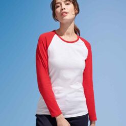 SOL'S Ladies Milky Contrast Long Sleeve T-Shirt