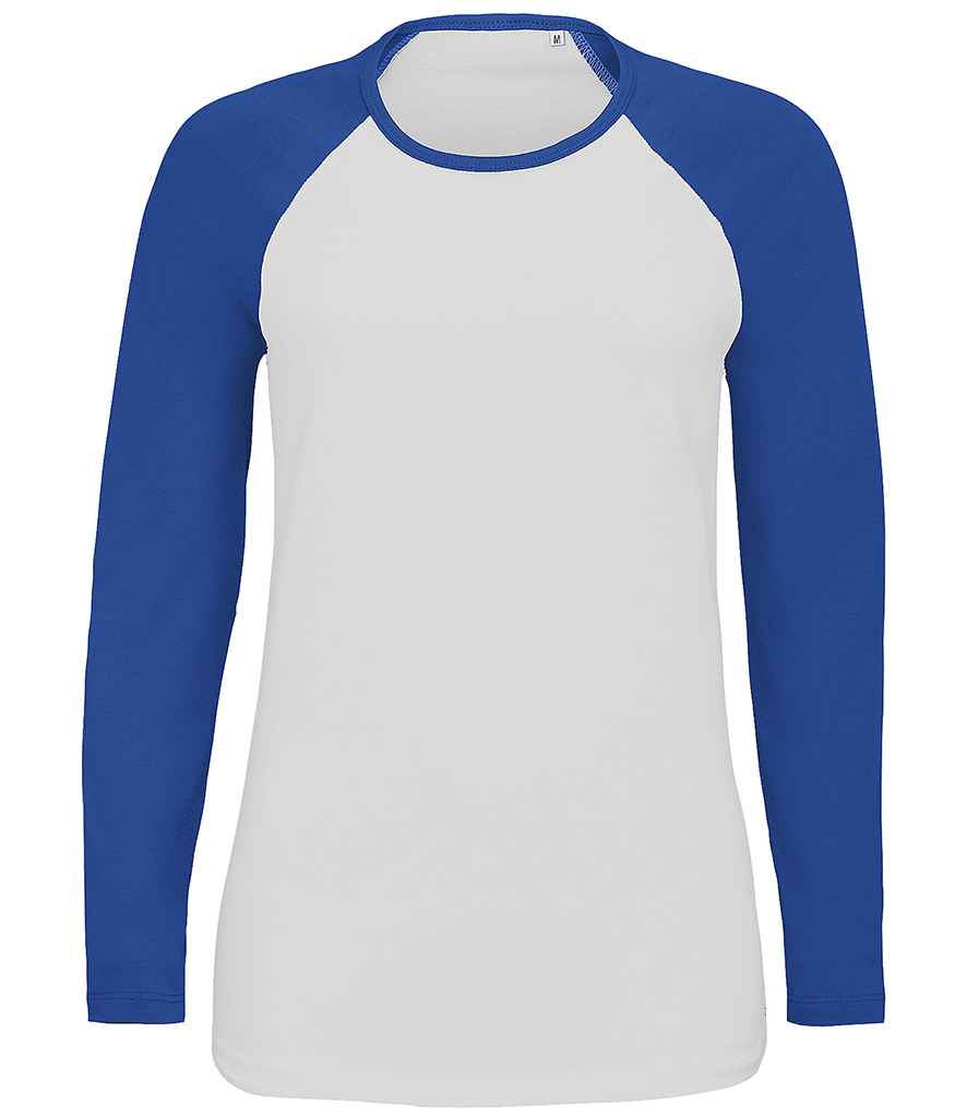 SOL'S Ladies Milky Contrast Long Sleeve T-Shirt