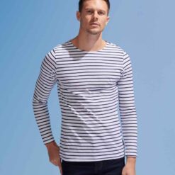 SOL'S Marine Long Sleeve Striped T-Shirt