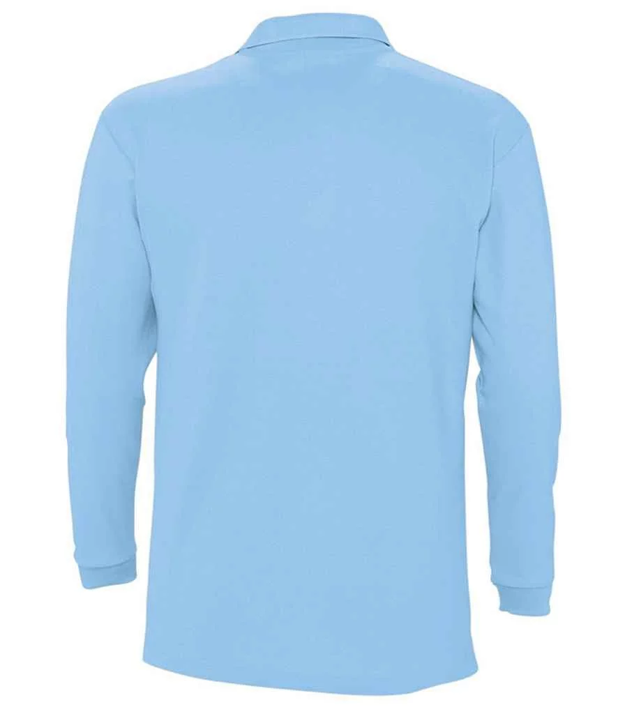 SOL'S Winter II Long Sleeve Cotton Piqué Polo Shirt