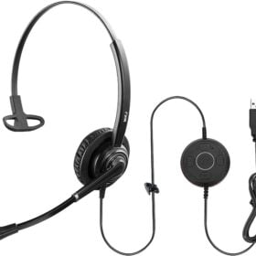 MKJ USB Headset with Microphone Noise Canceling Corded