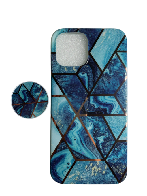iPhone 11 Plus - Blue Mosaic Mobile Case and Screen Protector