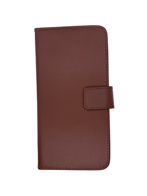 iPhone 11 Plus - Brown Leather Wallet Mobile Case with Screen Protector