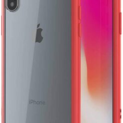 iPhone 11 Plus - Clear Back with Red Border Mobile Case with Screen Protector