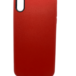 iPhone 11 Plus - Red Mobile Case with Black Camera Rim Case with Screen Protector