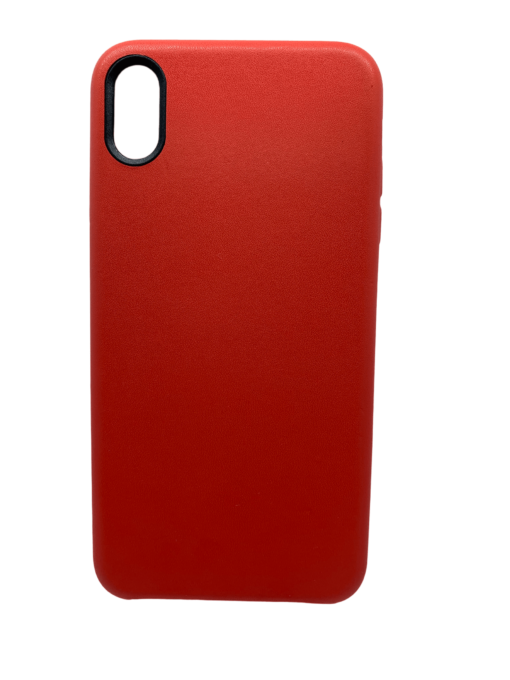 iPhone 11 Plus - Red Mobile Case with Black Camera Rim Case with Screen Protector