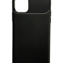 iPhone 11 Pro Max - Black Carbon Mobile Case with Screen Protector