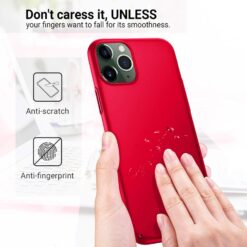 iPhone 11 Pro Max - Red Mobile Case with Screen Protector