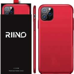 iPhone 11 Pro Max - Red Mobile Case with Screen Protector