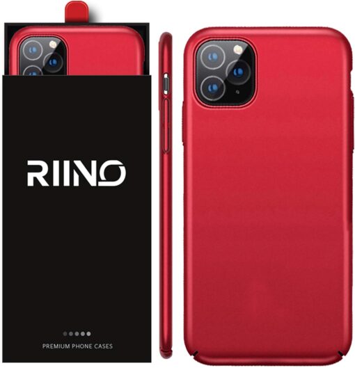 iPhone 11 Pro Max - Red Mobile Case with Screen Protector