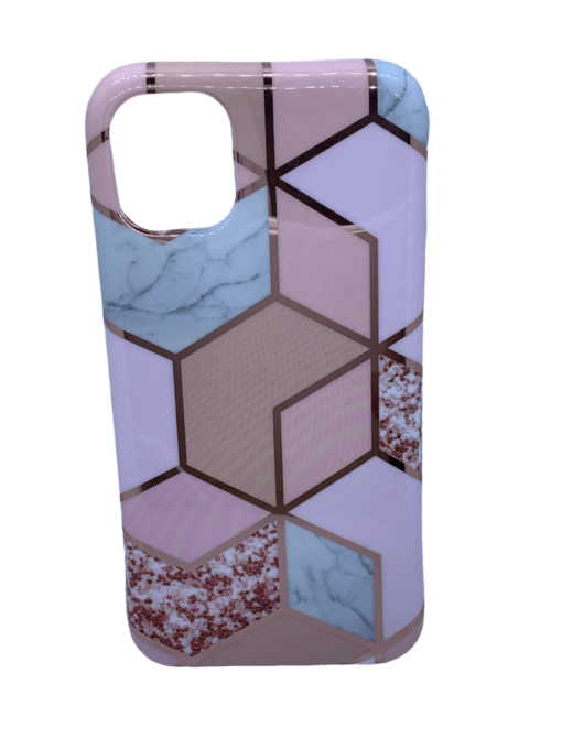 iPhone 11 Pro - Pink Mosaic Mobile Case and Screen Protector