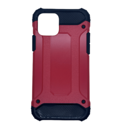 iPhone 11 Pro - Red & Black Tough Mobile Case with Screen Protector