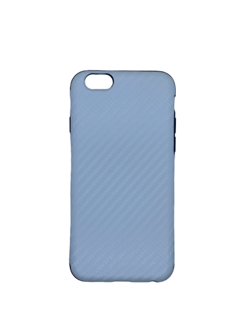 iPhone 6/6S - Black Inner & White Carbon Mobile Case with Screen Protector