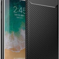 iPhone 6/6S Plus - Black Carbon Fibre Silicone Case