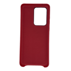 Samsung S20 Ultra - Red Mobile Case with Black Camera Rim Case with Screen Protector
