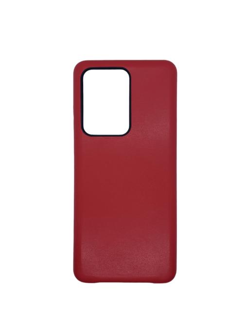 Samsung S20 Ultra - Red Mobile Case with Black Camera Rim Case with Screen Protector
