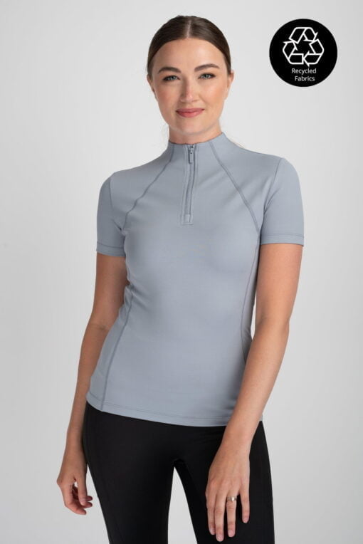 Short Sleeve Base Layer in Slate Grey RECYCLED FABRIC