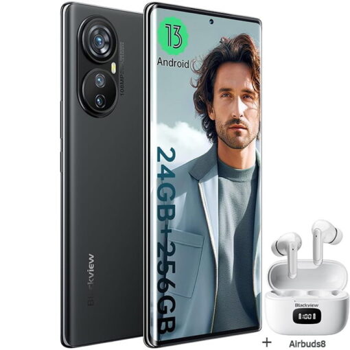 BLACKVIEW A200 Pro Mobile phone + Airbuds 8 White - Black