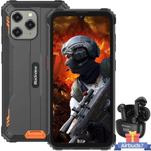 BLACKVIEW BV5300 Mobile Phone Robuste + Airbuds 7 - Orange