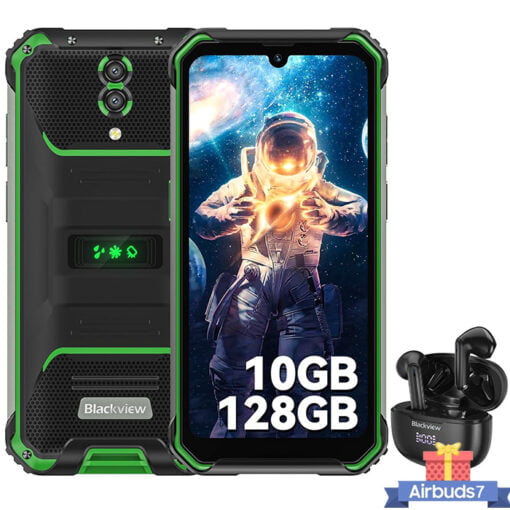 BLACKVIEW BV7200 Mobile Phone Robuste + Airbuds 7 - Green