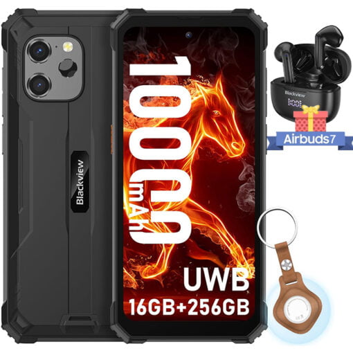 BLACKVIEW BV8900 Pro Mobile Phone Robuste + Airbuds 7 - Black