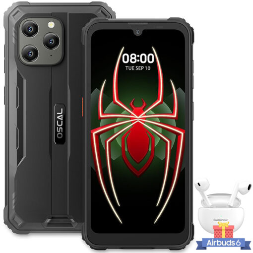 OSCAL S70 Pro Mobile phone Robuste + BLACKVIEW Airbuds 6 white - Black