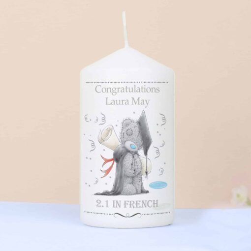 Personalised Me to You Graduation Pillar Candle