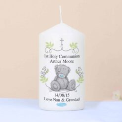 Personalised Me To You Religious Cross Pillar Candle