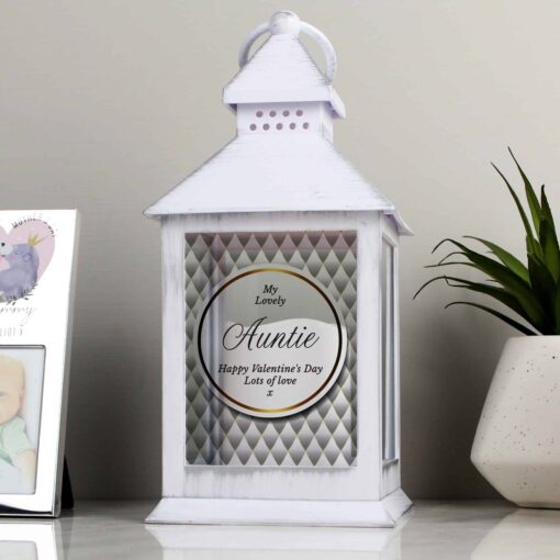 Personalised Opulent White Lantern