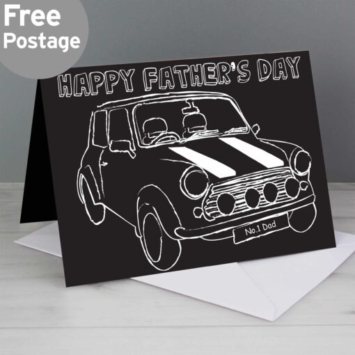 Personalised Black & White Mini Card