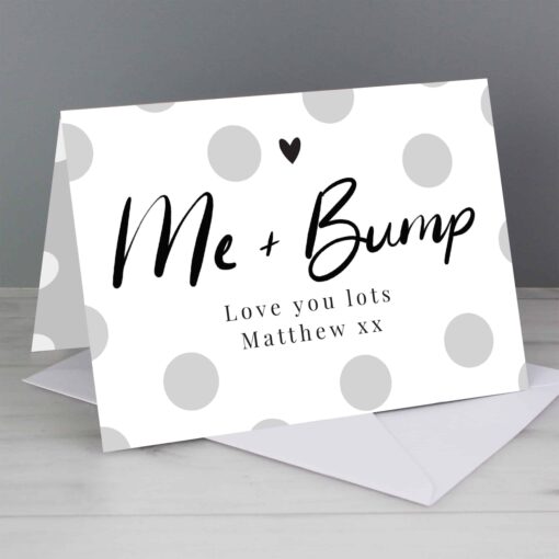 Personalised Me & Bump Card