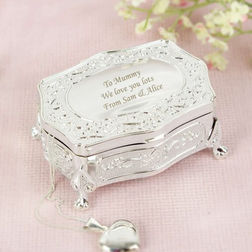 Personalised Small Antique Trinket Box